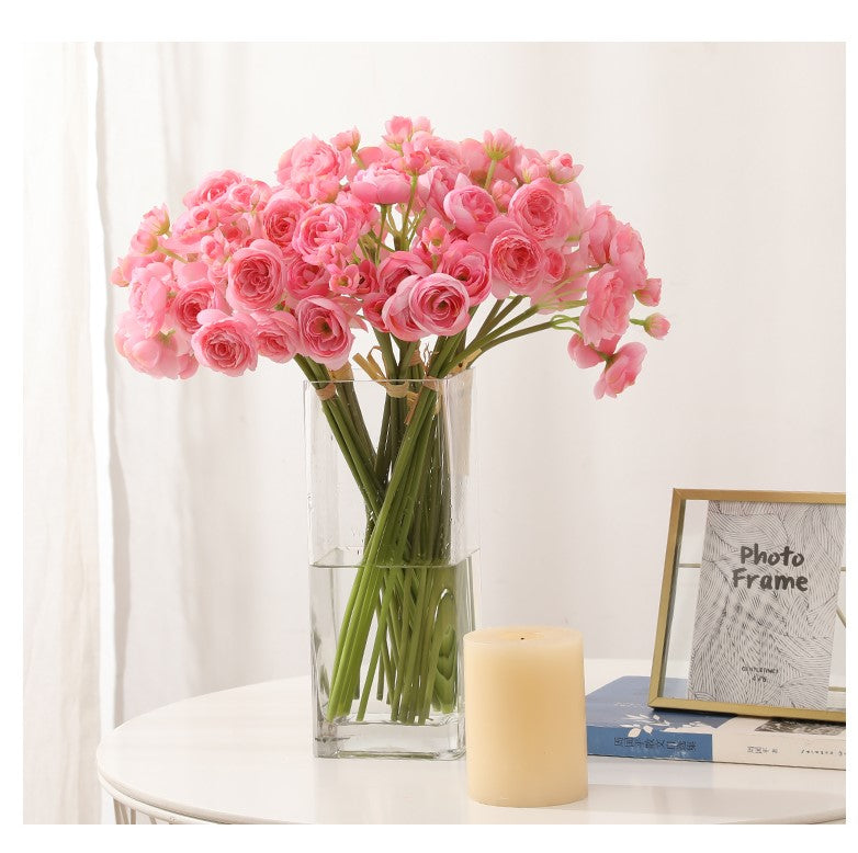 Artificial Little Camellia For Living Room Indoor Decoration And Wedding