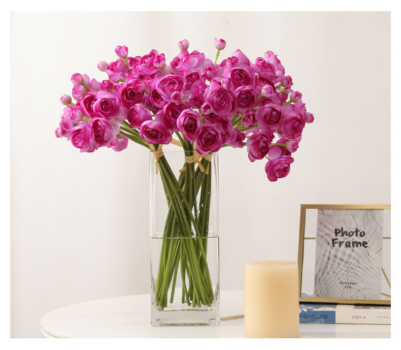Artificial Little Camellia For Living Room Indoor Decoration And Wedding