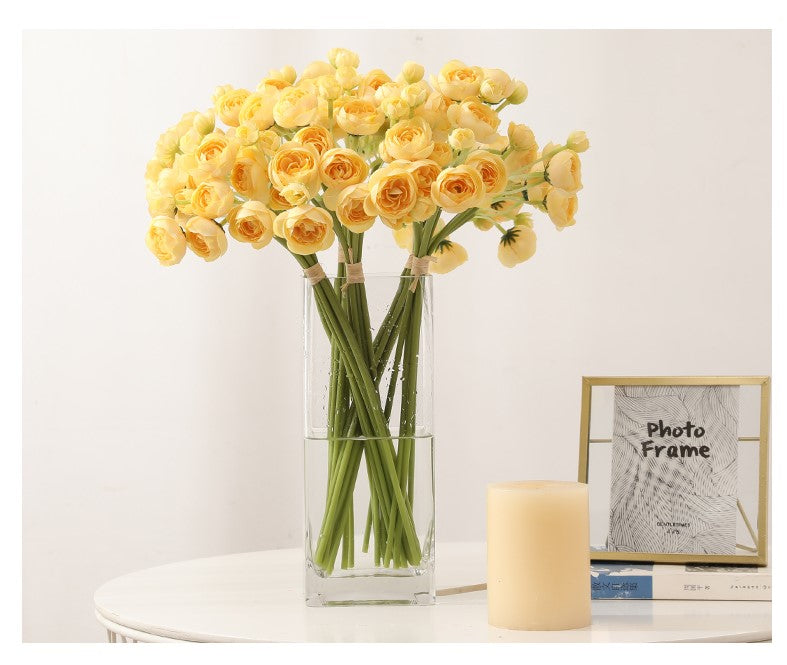 Artificial Little Camellia For Living Room Indoor Decoration And Wedding