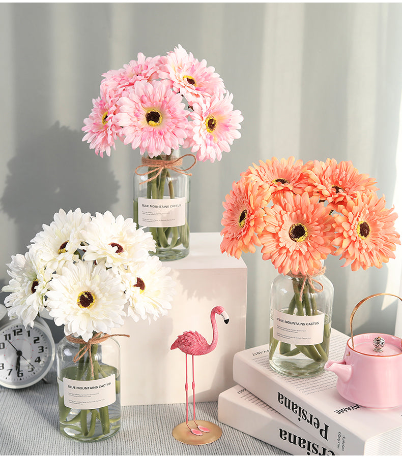 Artificial Gerbera For Living Room Indoor Decoration And Wedding