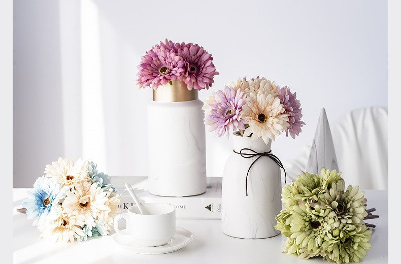 Artificial Gerbera Bouquet For Living Room Indoor Decoration And Wedding