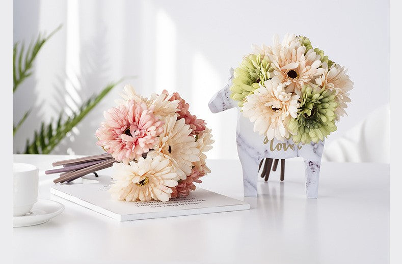Artificial Gerbera Bouquet For Living Room Indoor Decoration And Wedding