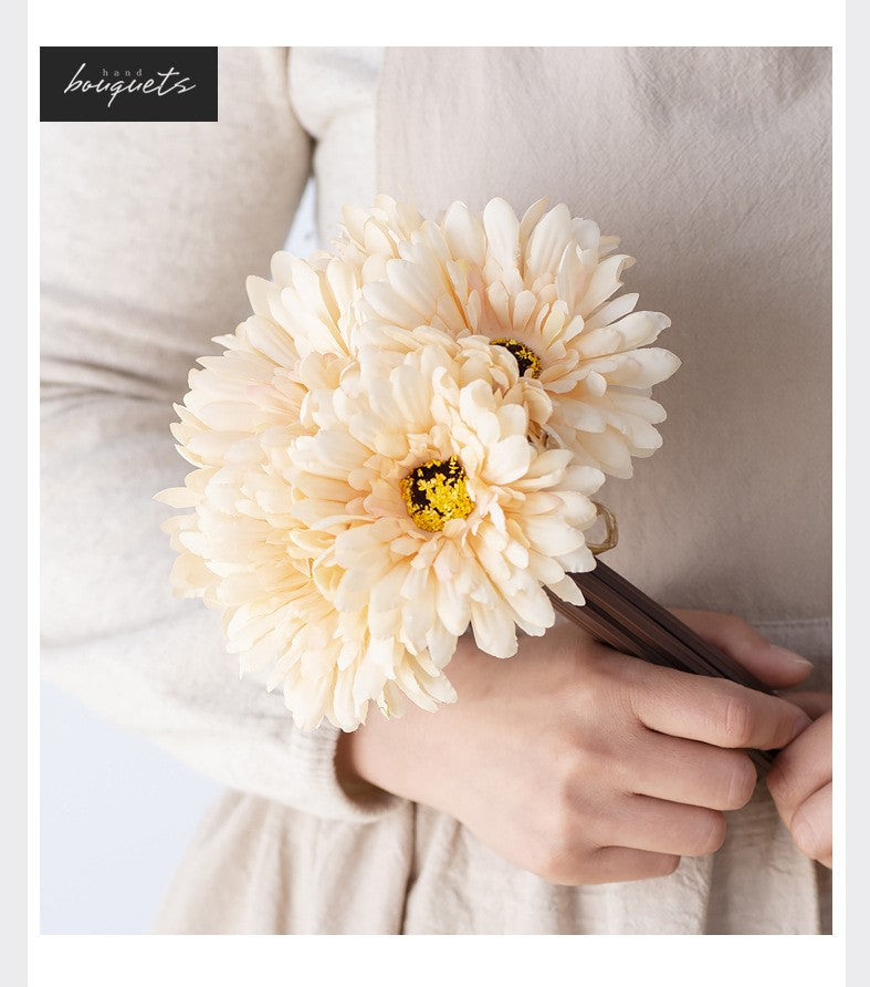 Artificial Gerbera Bouquet For Living Room Indoor Decoration And Wedding
