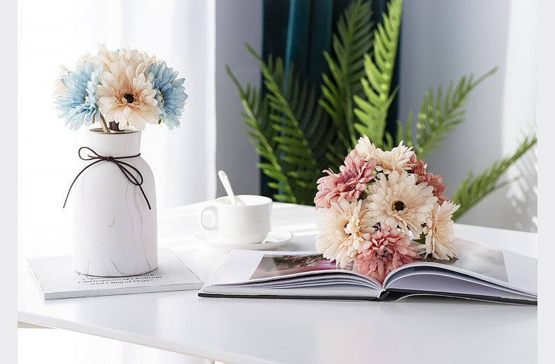 Artificial Gerbera Bouquet For Living Room Indoor Decoration And Wedding