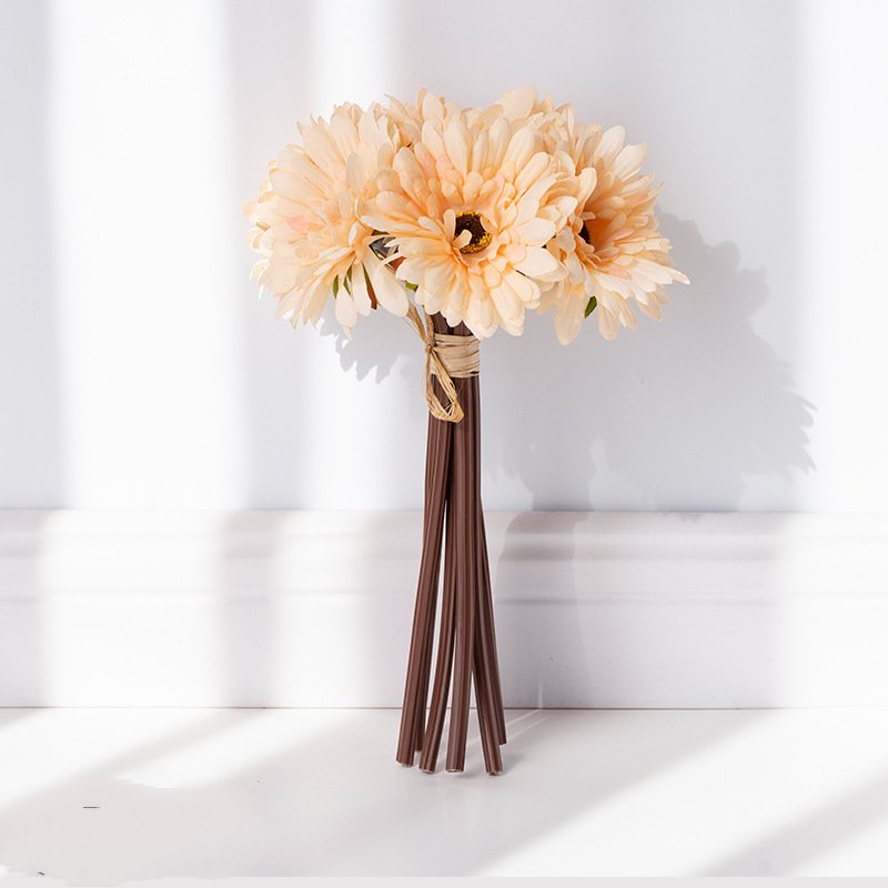 Artificial Gerbera Bouquet For Living Room Indoor Decoration And Wedding