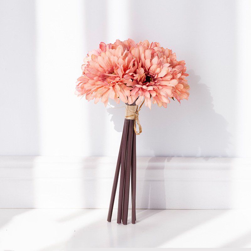Artificial Gerbera Bouquet For Living Room Indoor Decoration And Wedding