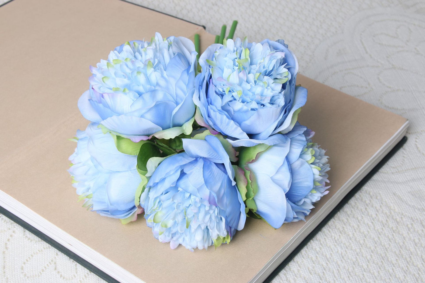 Artificial 5 Heads Peony For Living Room Indoor Decoration And Wedding