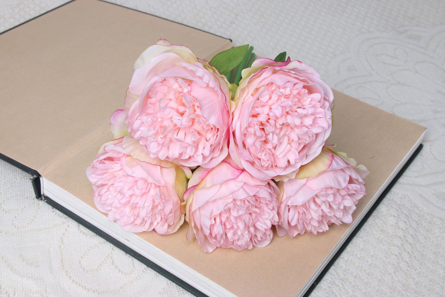 Artificial 5 Heads Peony For Living Room Indoor Decoration And Wedding