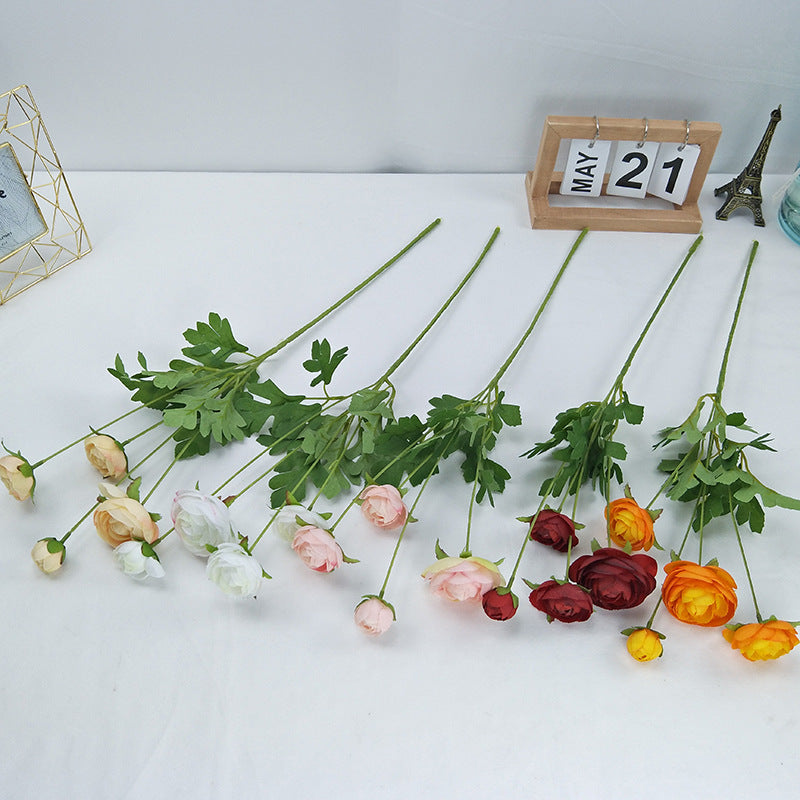 Artificial Spring Style 4 Heads Plum Flower For Living Room Indoor Decoration And Wedding