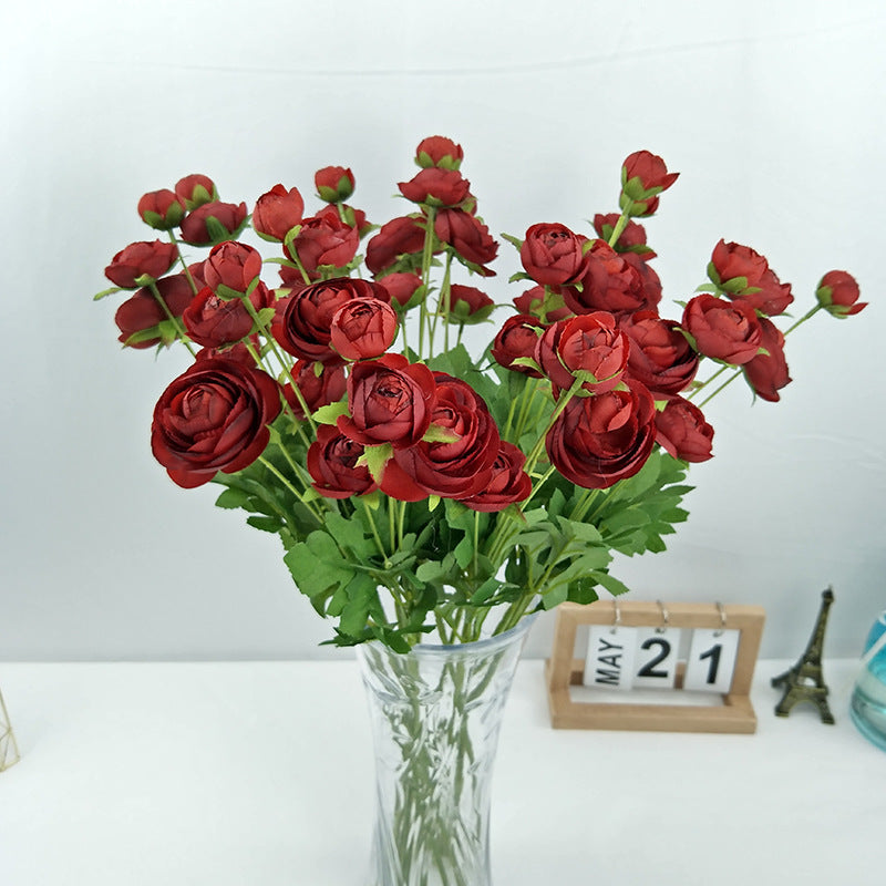 Artificial Spring Style 4 Heads Plum Flower For Living Room Indoor Decoration And Wedding