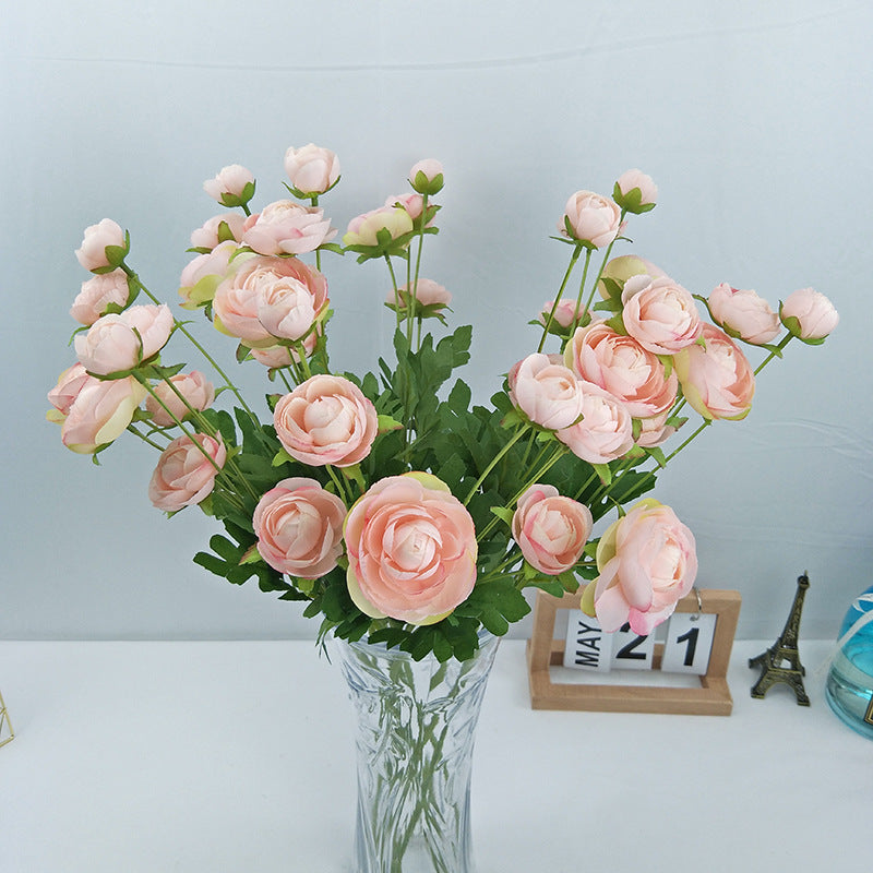 Artificial Spring Style 4 Heads Plum Flower For Living Room Indoor Decoration And Wedding