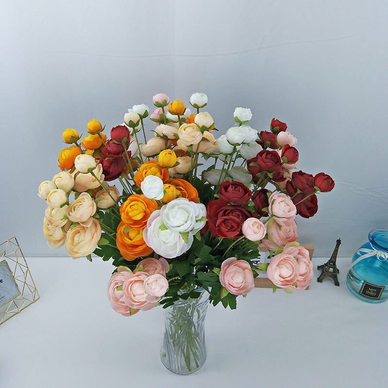 Artificial Spring Style 4 Heads Plum Flower For Living Room Indoor Decoration And Wedding