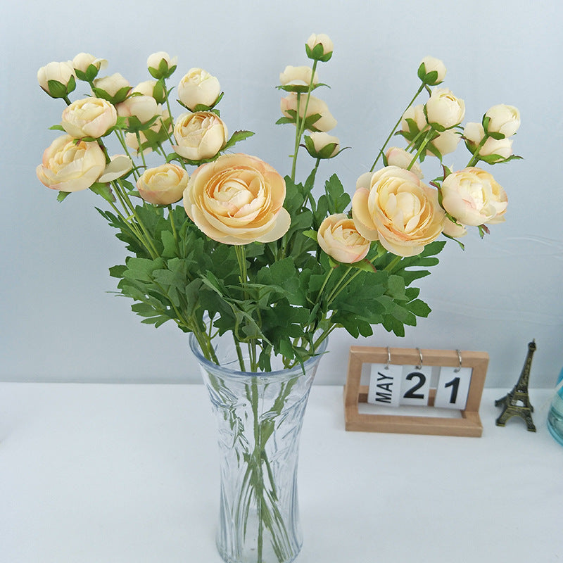 Artificial Spring Style 4 Heads Plum Flower For Living Room Indoor Decoration And Wedding