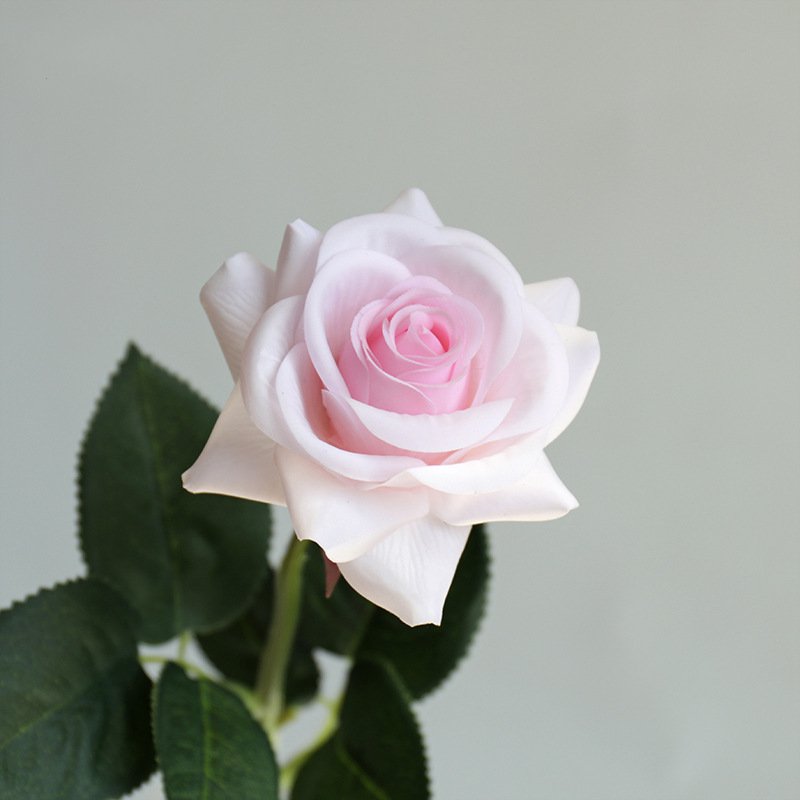 Real Touch Artificial Horn Rose For Living Room Indoor Decoration And Wedding