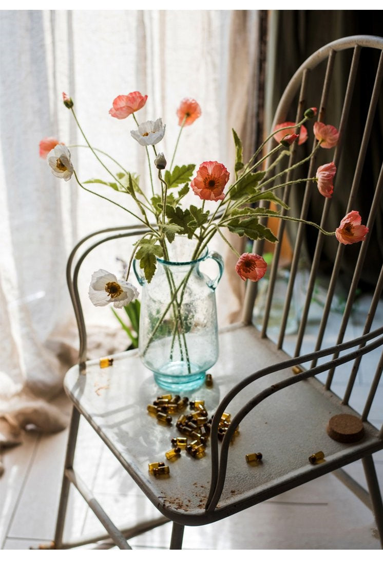 Artificial Poppy For Living Room Indoor Decoration And Wedding