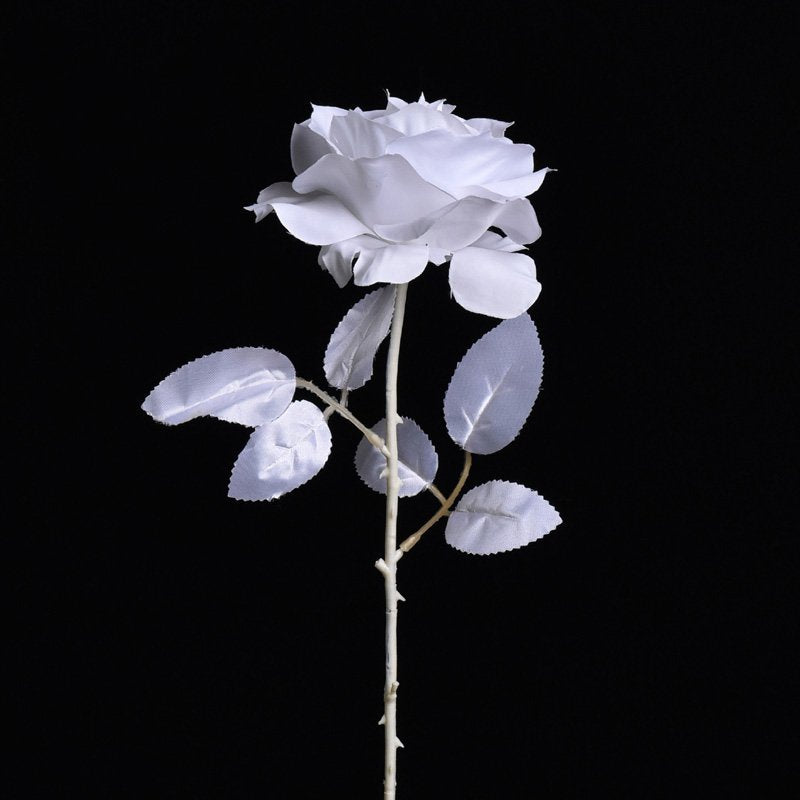 Gothic Artificial Rose - Black White Red Rose for Photography Gift and Home Decoration