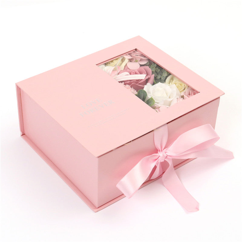 Flower Gift Box - Flower arrangement and Gift In One Box