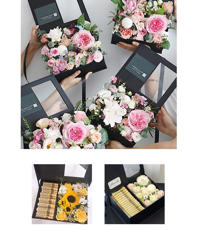 Flower Gift Box - Flower arrangement and Gift In One Box