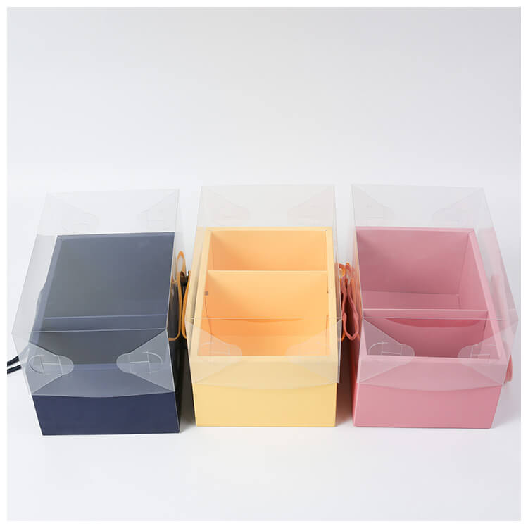 Transparent PVC Flower Gift Box