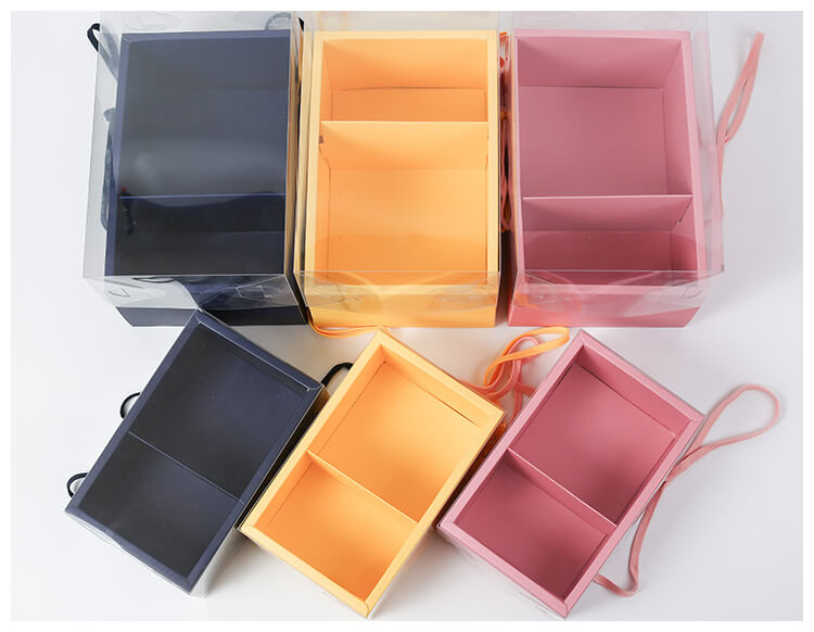 Transparent PVC Flower Gift Box