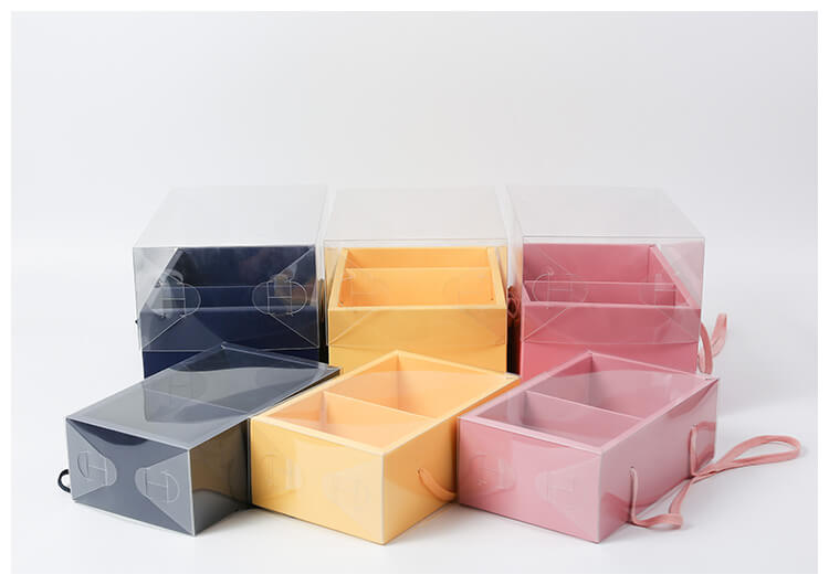 Transparent PVC Flower Gift Box