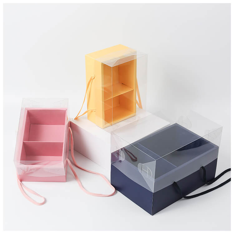 Transparent PVC Flower Gift Box