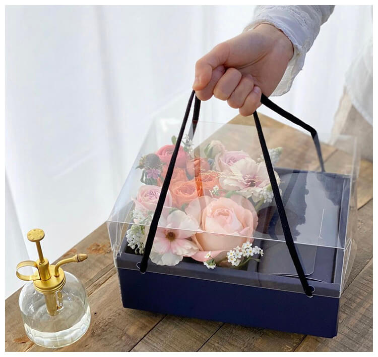 Transparent PVC Flower Gift Box