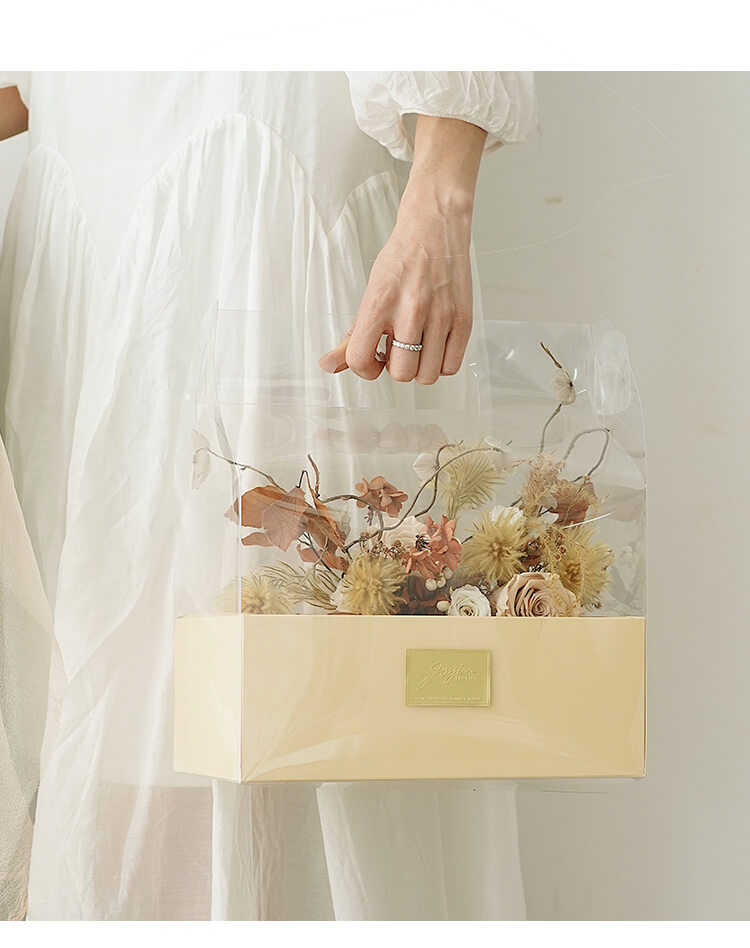 Handheld PVC Flower Gift Box