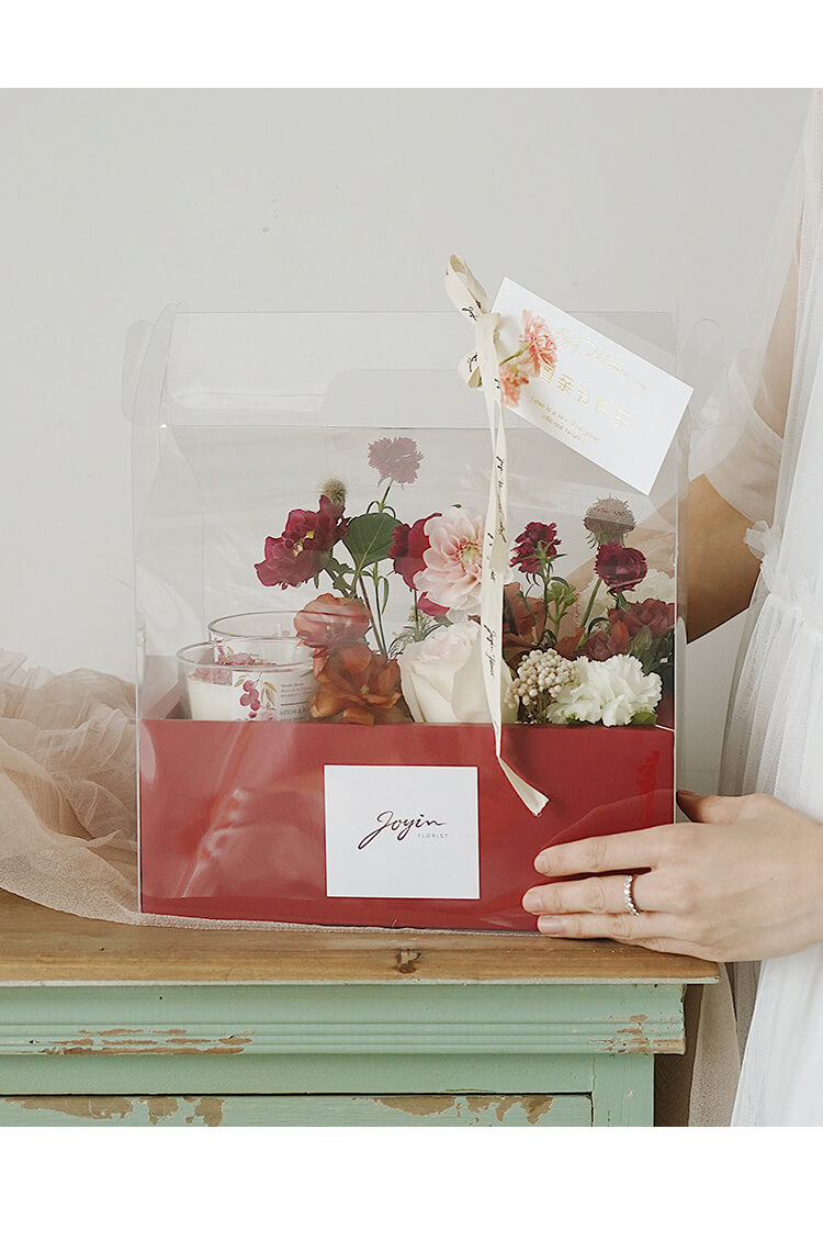Handheld PVC Flower Gift Box