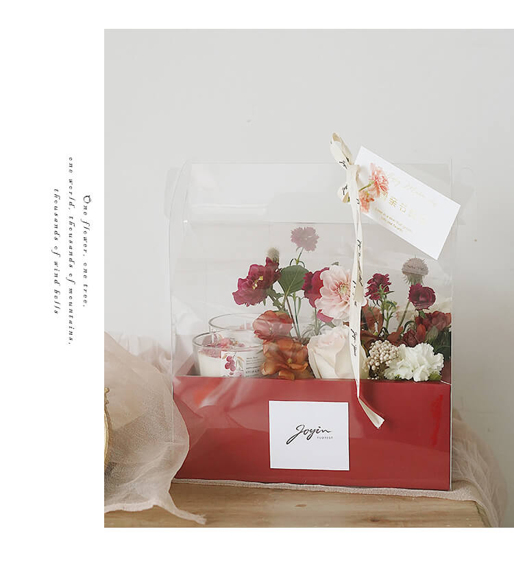 Handheld PVC Flower Gift Box