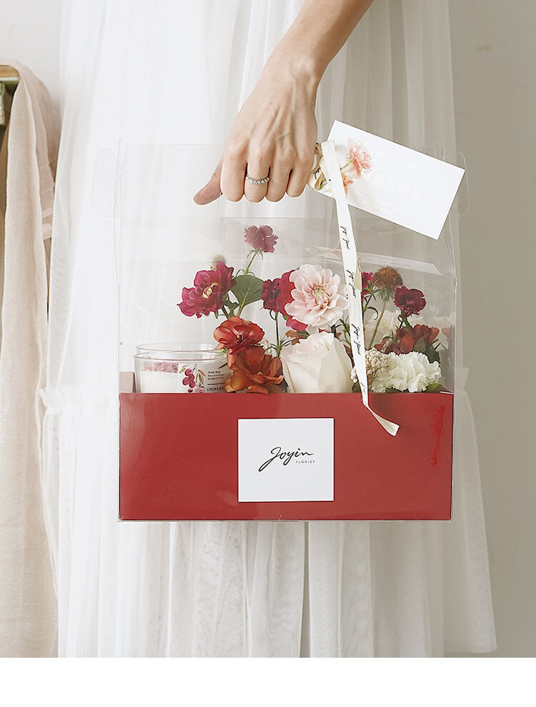 Handheld PVC Flower Gift Box
