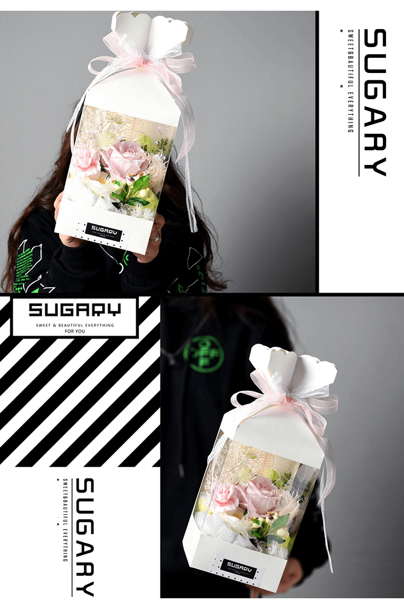 Candy Shaped Flower Gift Box
