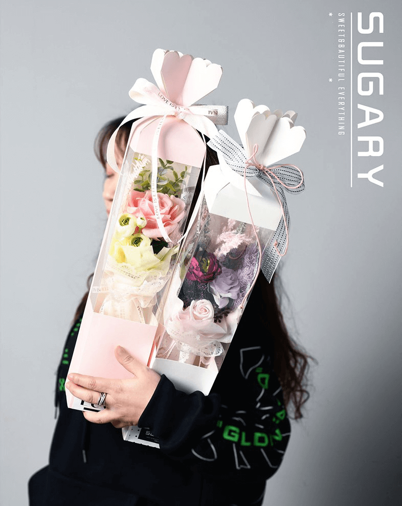 Candy Shaped Flower Gift Box