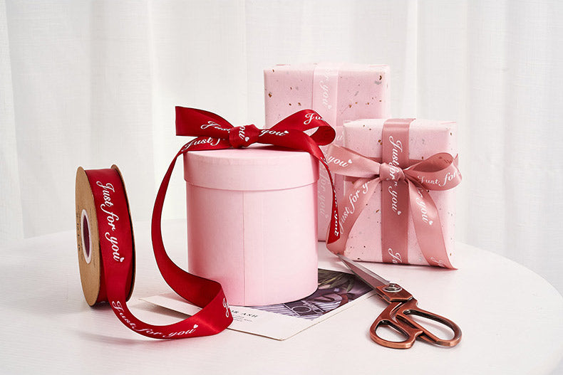 Just For You Ribbon For Flower Bouquet and Gift Wrapping - 1 inch 50 Yards