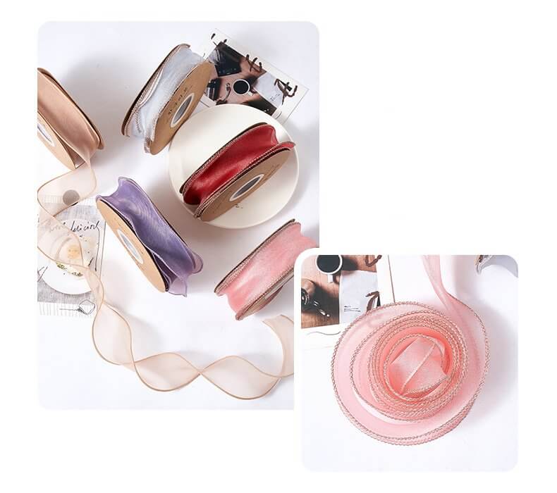 Fishtail Yarn Wave Ribbon for Flower Bouquet and Gift Packing