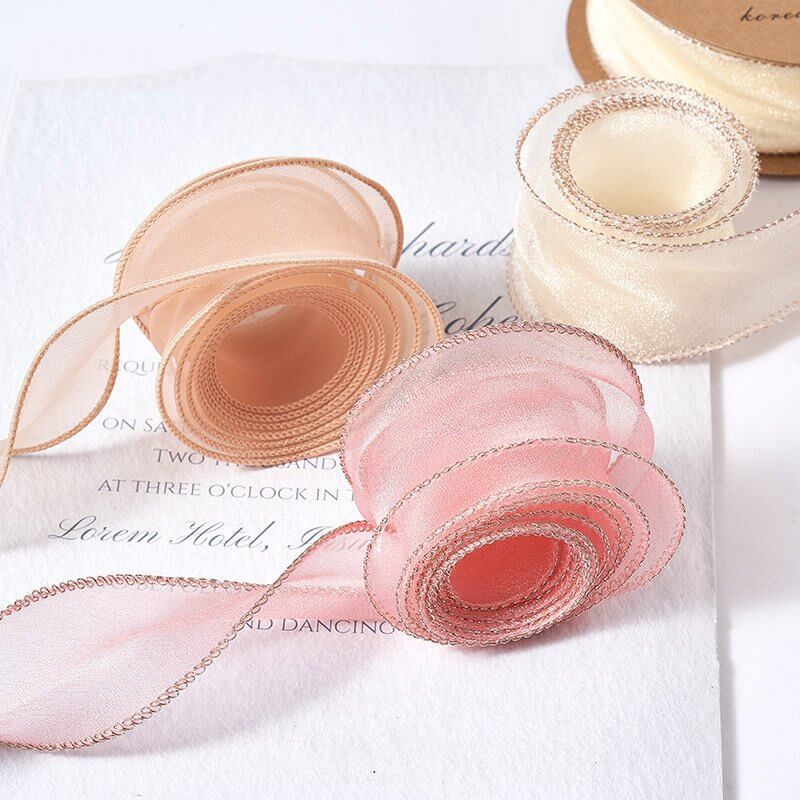 Fishtail Yarn Wave Ribbon for Flower Bouquet and Gift Packing