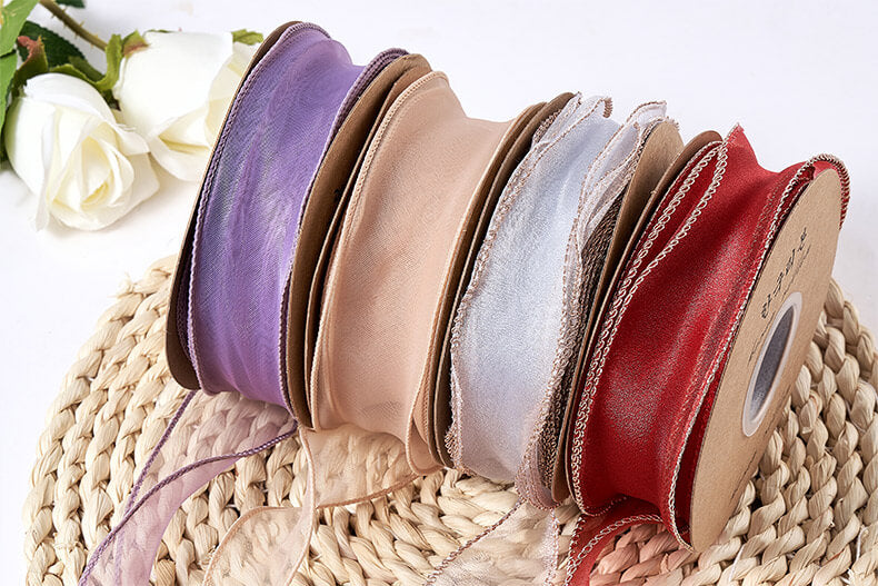 Fishtail Yarn Wave Ribbon for Flower Bouquet and Gift Packing