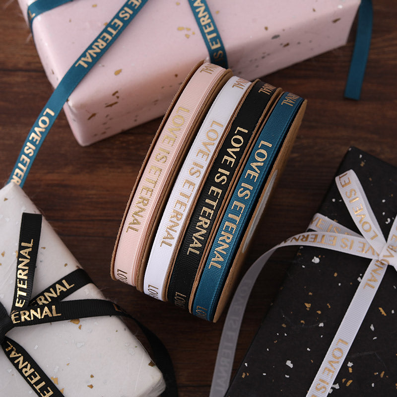 Love is Eternal Bronzing Spiral Ribbon