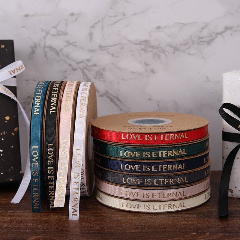 Love is Eternal Bronzing Spiral Ribbon