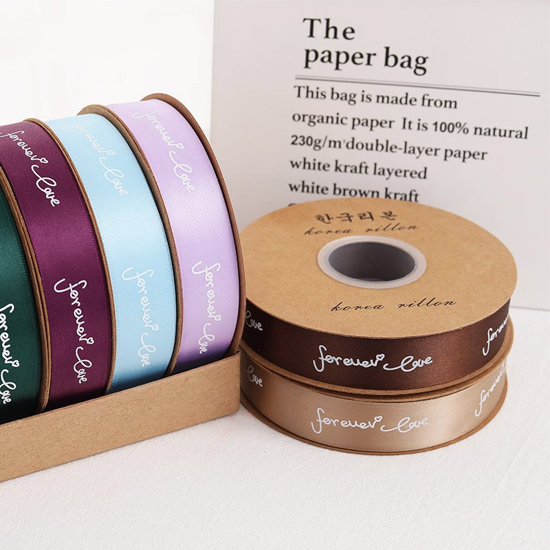 Forever Love Ribbon For Flower Bouquet and Gift Wrapping