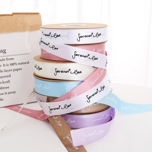 Forever Love Ribbon For Flower Bouquet and Gift Wrapping