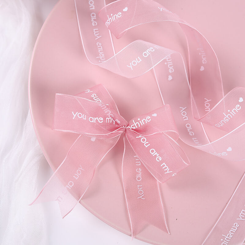 You Are My Sunshine Sheer Organza Ribbon