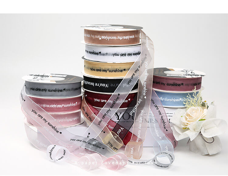 You Are My Sunshine Sheer Organza Ribbon