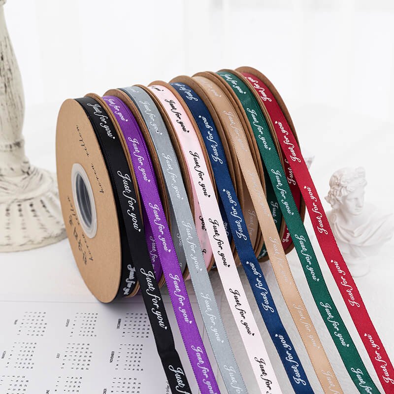 Just For You Ribbon For Flower Bouquet and Gift Wrapping - 1 cm 50 Yards
