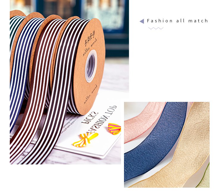 Vertical thread Colorful Ribbon