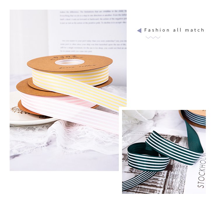 Vertical thread Colorful Ribbon
