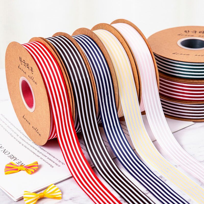 Vertical thread Colorful Ribbon