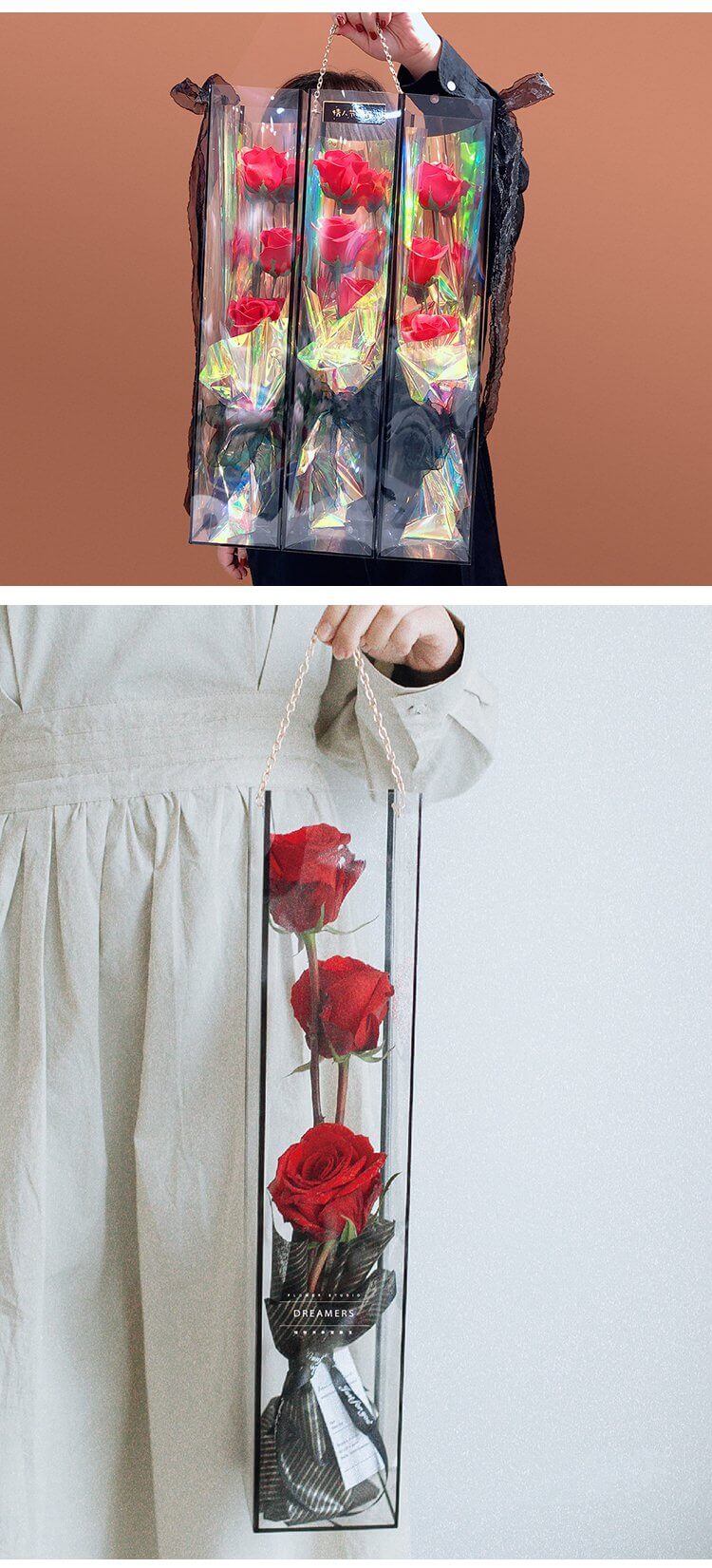Only You Transparent Handheld Flower Box