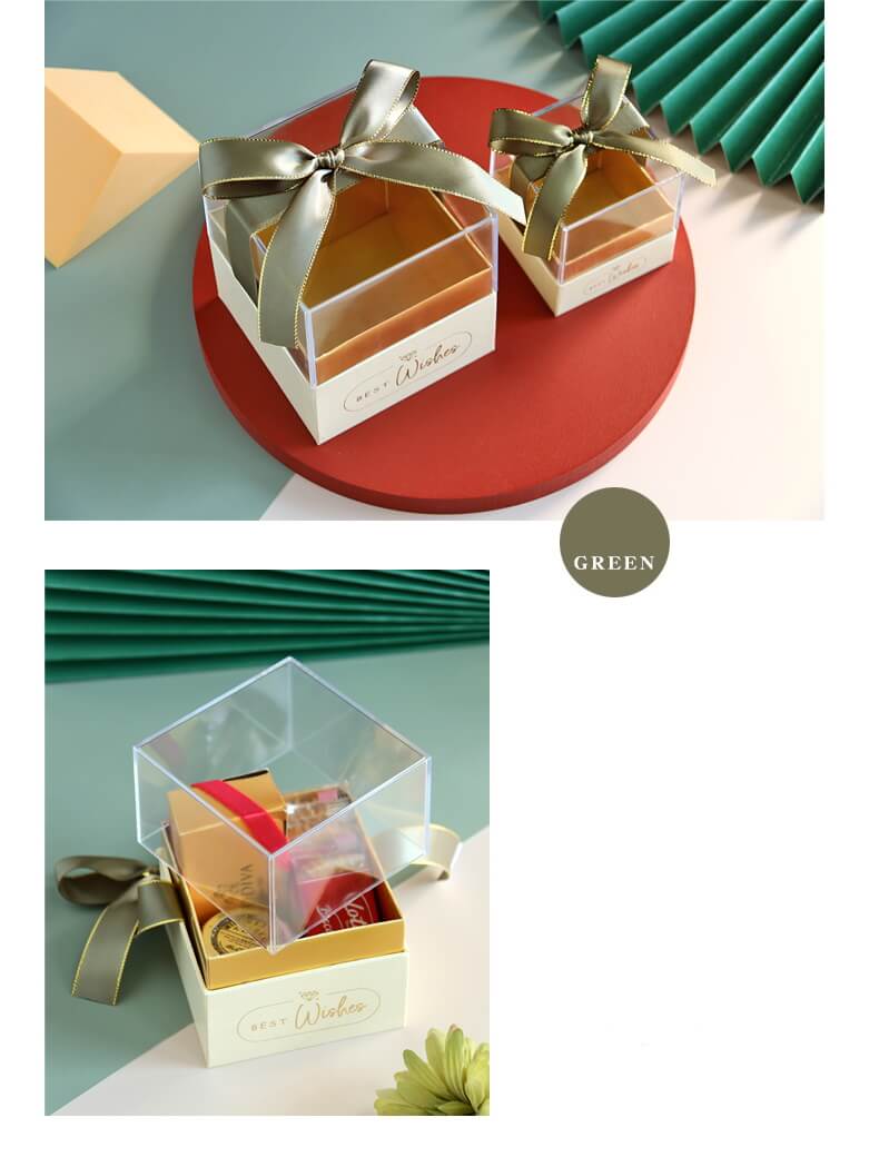 Transparent Acrylic Flower Box Wedding Gift Box