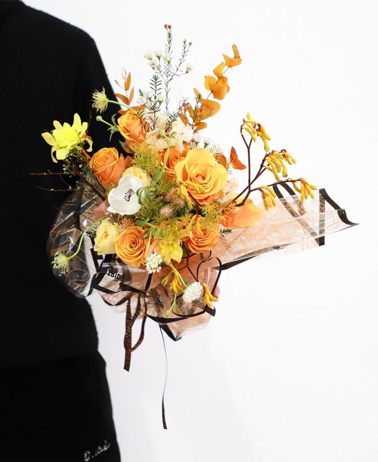 Anime Style Transparent Flower Wrapping Paper